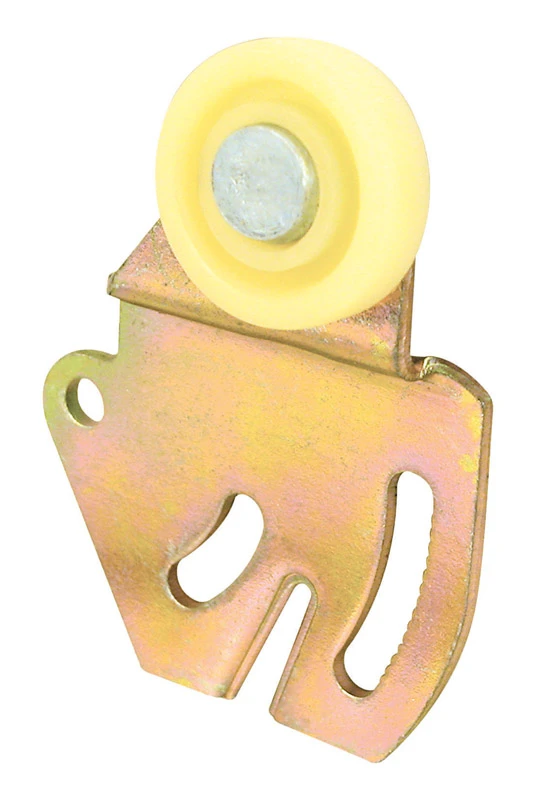 1/16 In. Offset Adjustable Flat Edge Single Wheel Bypass Door Roller
