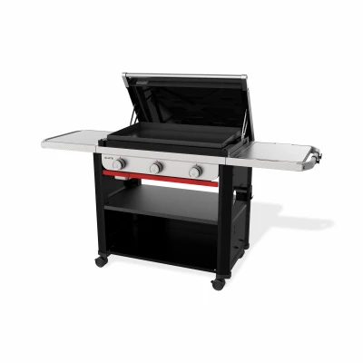 New! Slate 30in Lp Griddle Grill, Black