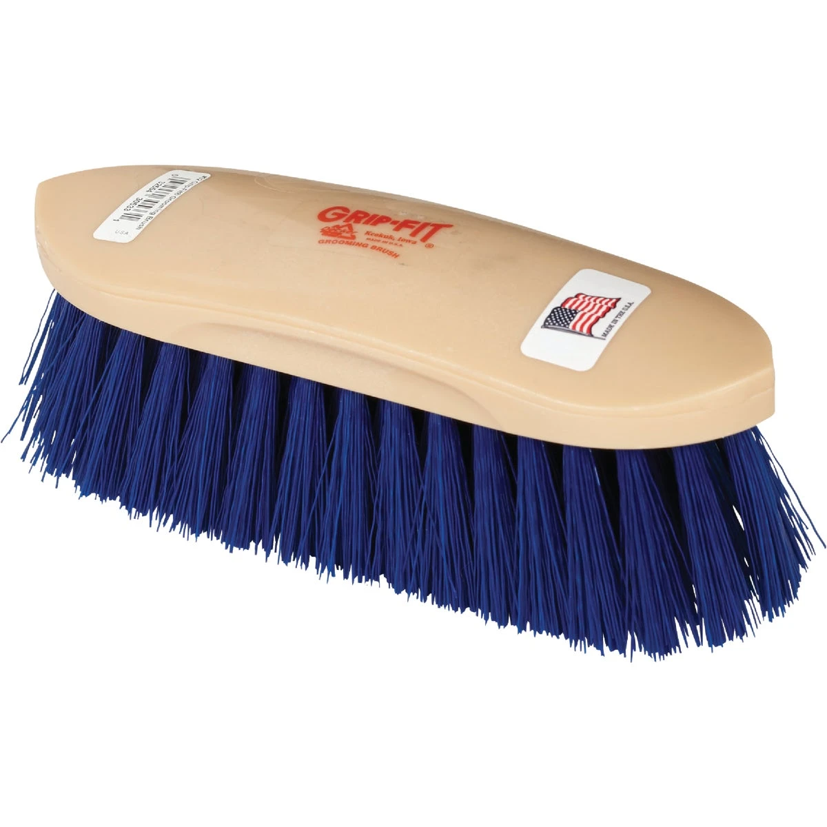 Medium Soft Crimped Synthetic Bristle Horse Grooming Brush 2 In. Trim Size