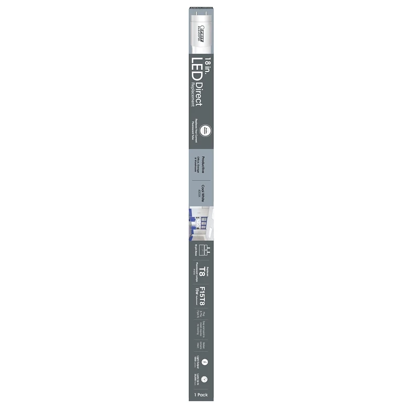 T8 Cool White 18 In. G13 Linear Led Linear Lamp 18 Watt Equivalence 1 Pk