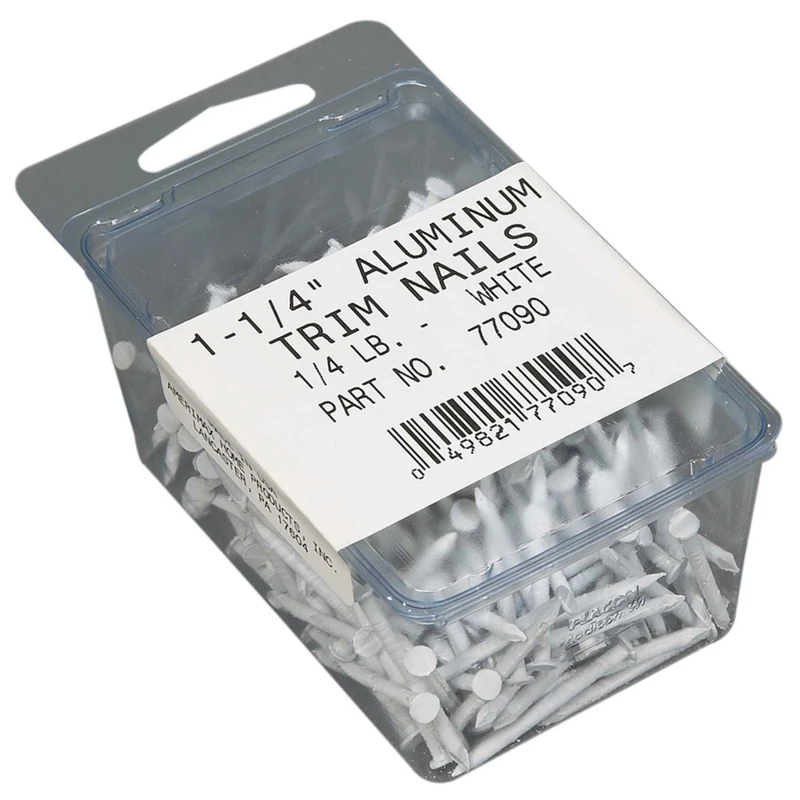 Amerimax 3d 1.25 In. L Finishing Brite Aluminum Nail Smooth Shank Trim