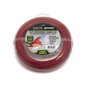 Twisted Grass Trimmer Line, Orange Red, .105 In. Dia. X 90 Ft.