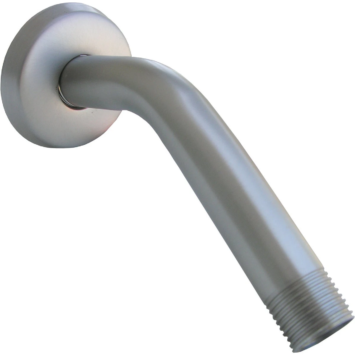 6 Inch Satin Nickel Shower Arm And Flange With Trim For Bath And Shower