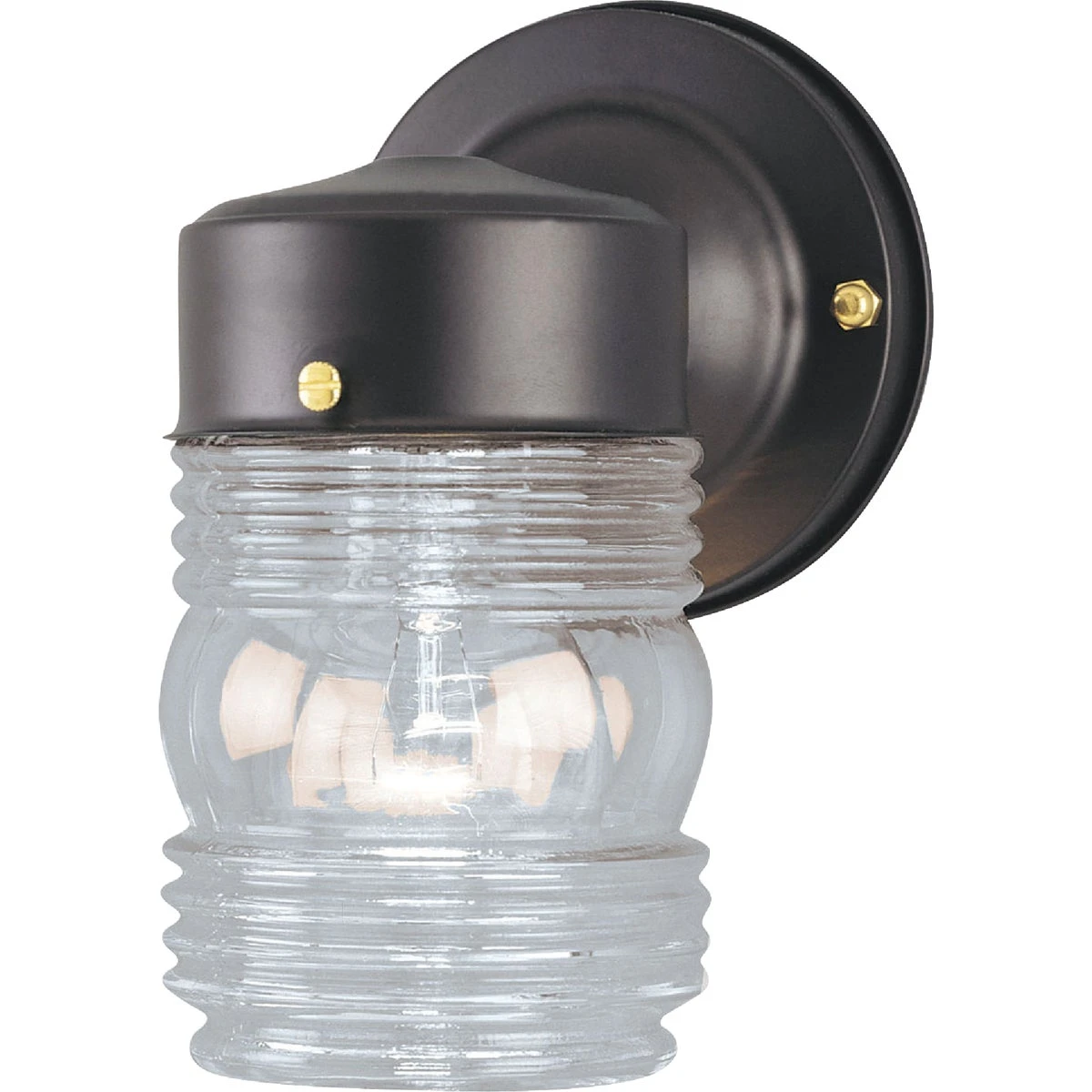 Black Incandescent Type A Outdoor Wall Light Fixture, Model Iol20bk