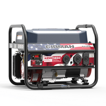 Firman Gas Portable Generator 4550w Recoil Start 120v
