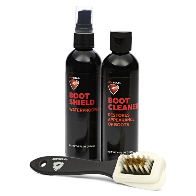 Sof Sole Boot Care Kit With Cleaner, Shield, And Brush