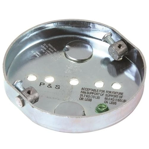 Pass & Seymour 4" Round Electrical Box With Knockouts, 5/8" Depth