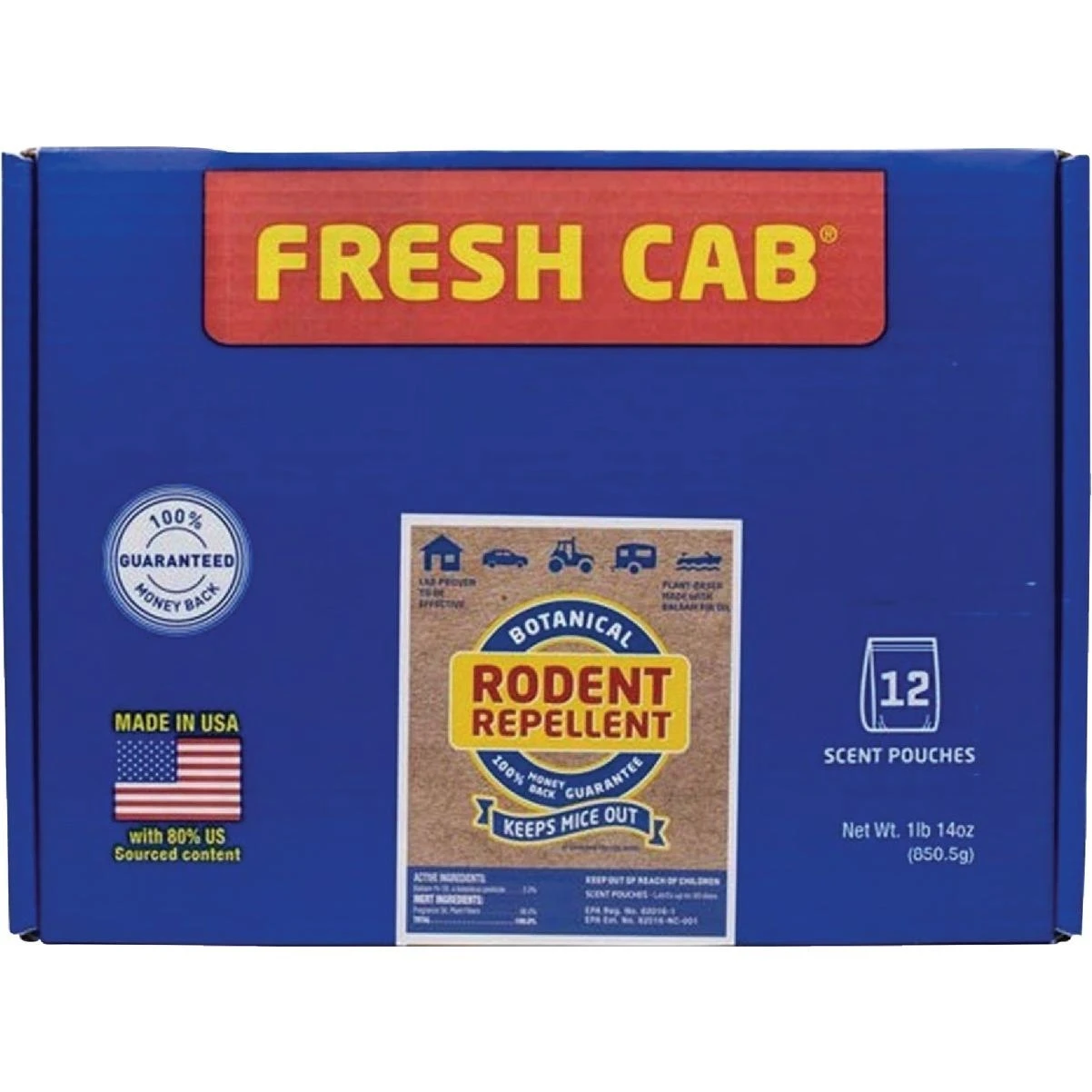 Earth Kind Fresh Cab 2.5 Oz. Granular Rodent Repellent (12-pack)