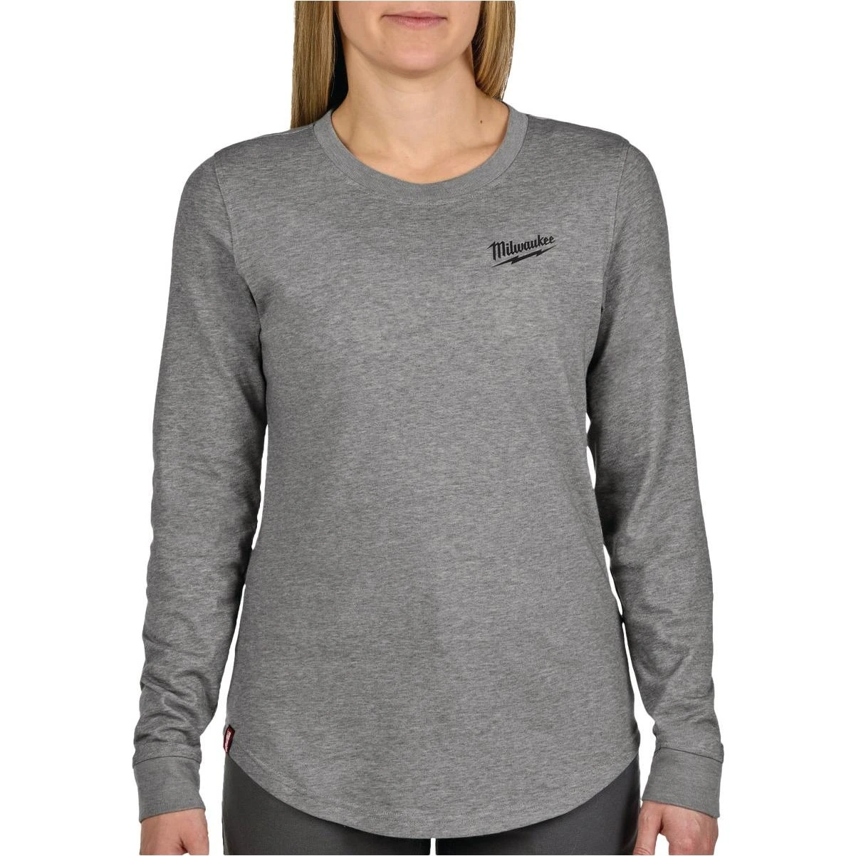 Freeflex Women's Large Gray Long Sleeve Hybrid T-shirt