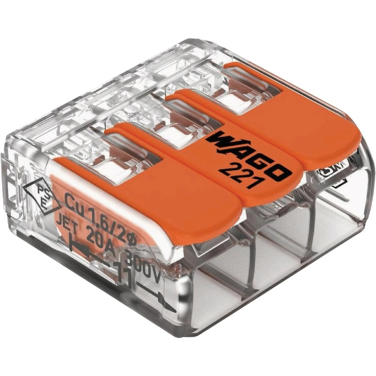 Wago 3‑port Lever Connectors – 10 pack, 10 awg Quick‑connect Terminals