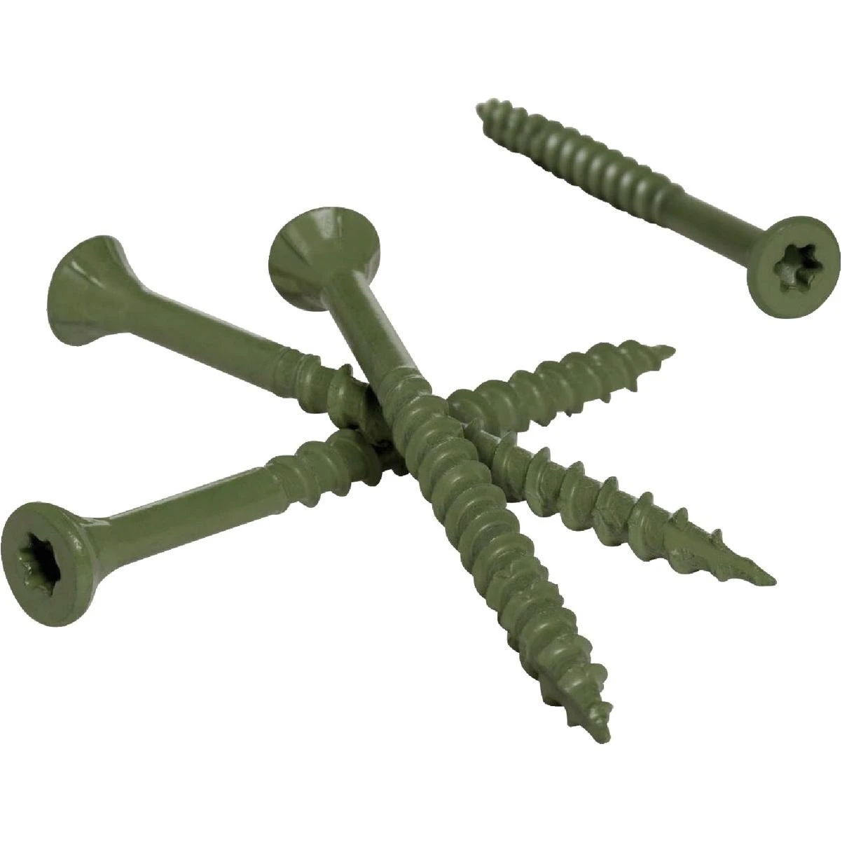 Deck Plus #10 X 3 In. Star Drive Flat-head Green Deck Screw (1550-count)