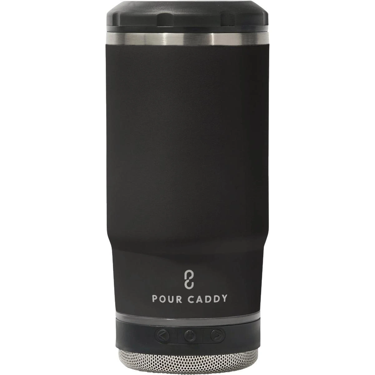 Chill & Brew 14 Oz. Black Insulated Drink Holder With Speaker