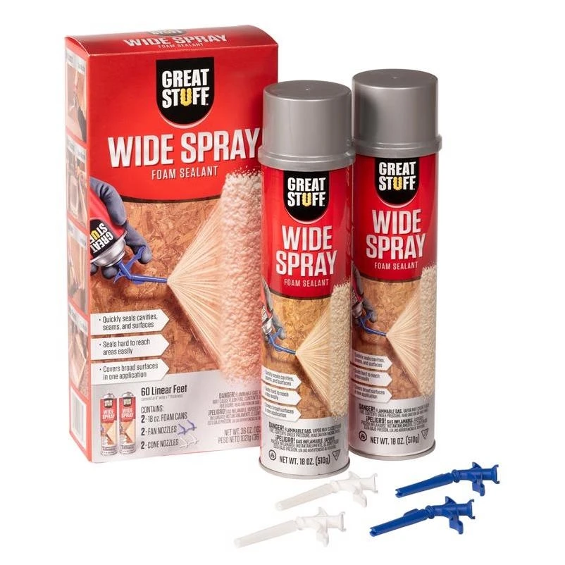 Wide‑spray Polyurethane Foam Insulation Sealant – 36 oz Cream