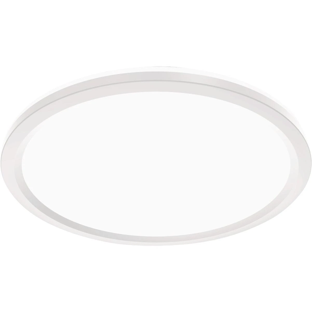 11 In. Interchangeable Trim Led Cct Flat Panel Disc Ceiling Light With Night Light