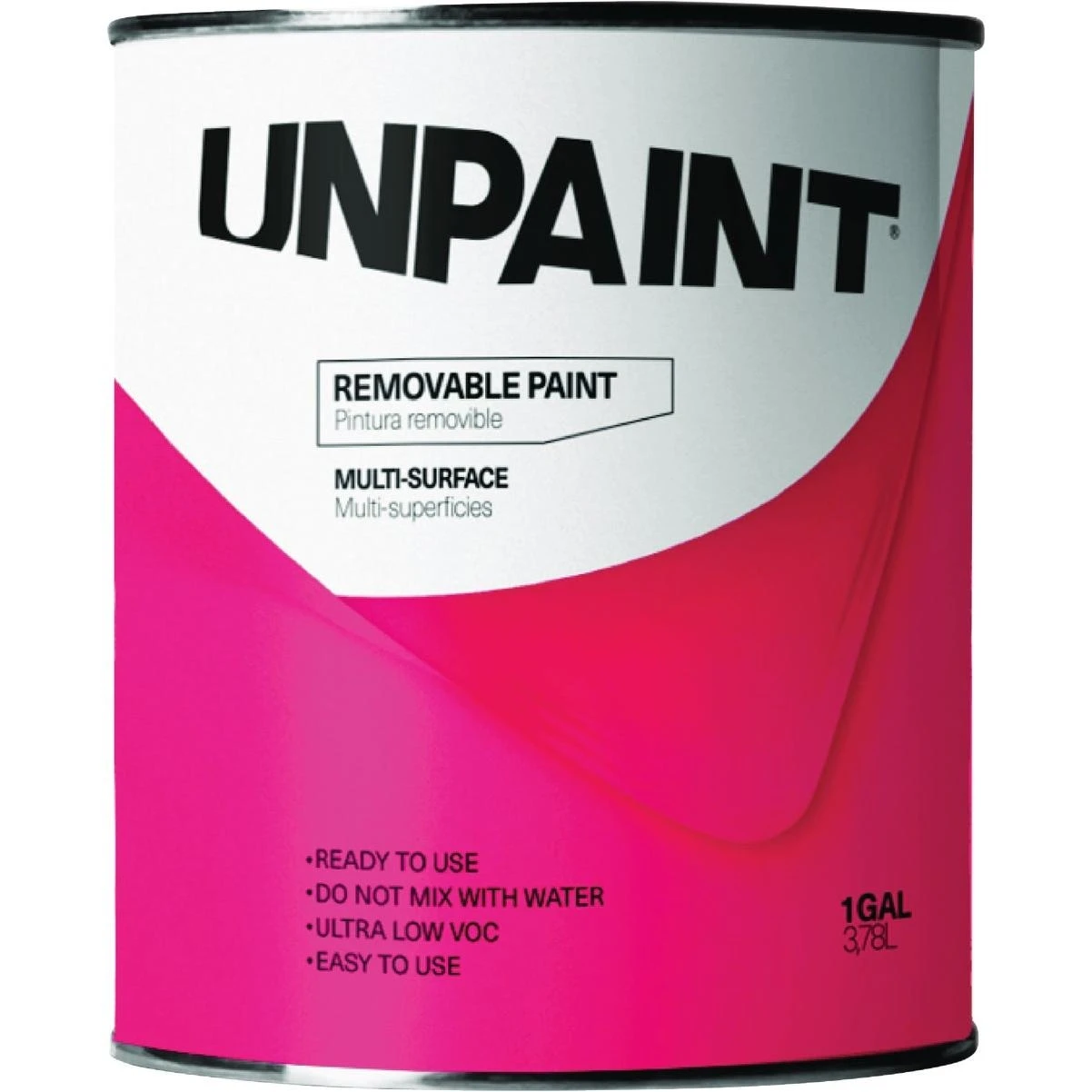 Removable Water Base Matte Interior Wall Paint, Clear Base, 1 Gal.