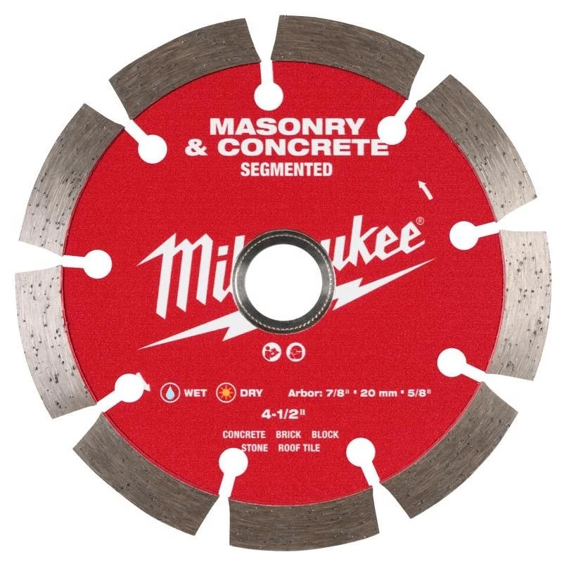 4‑1/2 In Segmented Diamond Saw Blade – 7/8 In Arbor