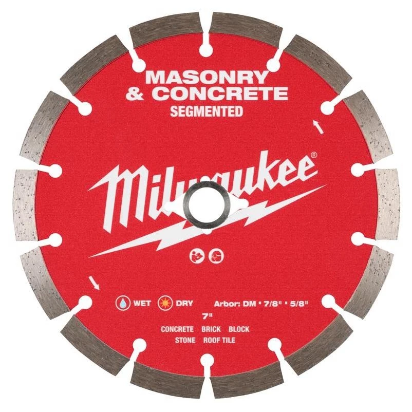 7‑inch Segmented Diamond Saw Blade – Dm‑7/8‑5/8 Arbor For Masonry Cutting
