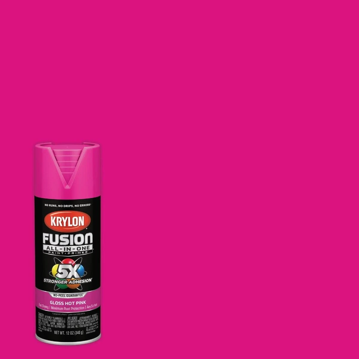 Fusion All-in-one 12 Oz. Gloss Spray Paint, Hot Pink