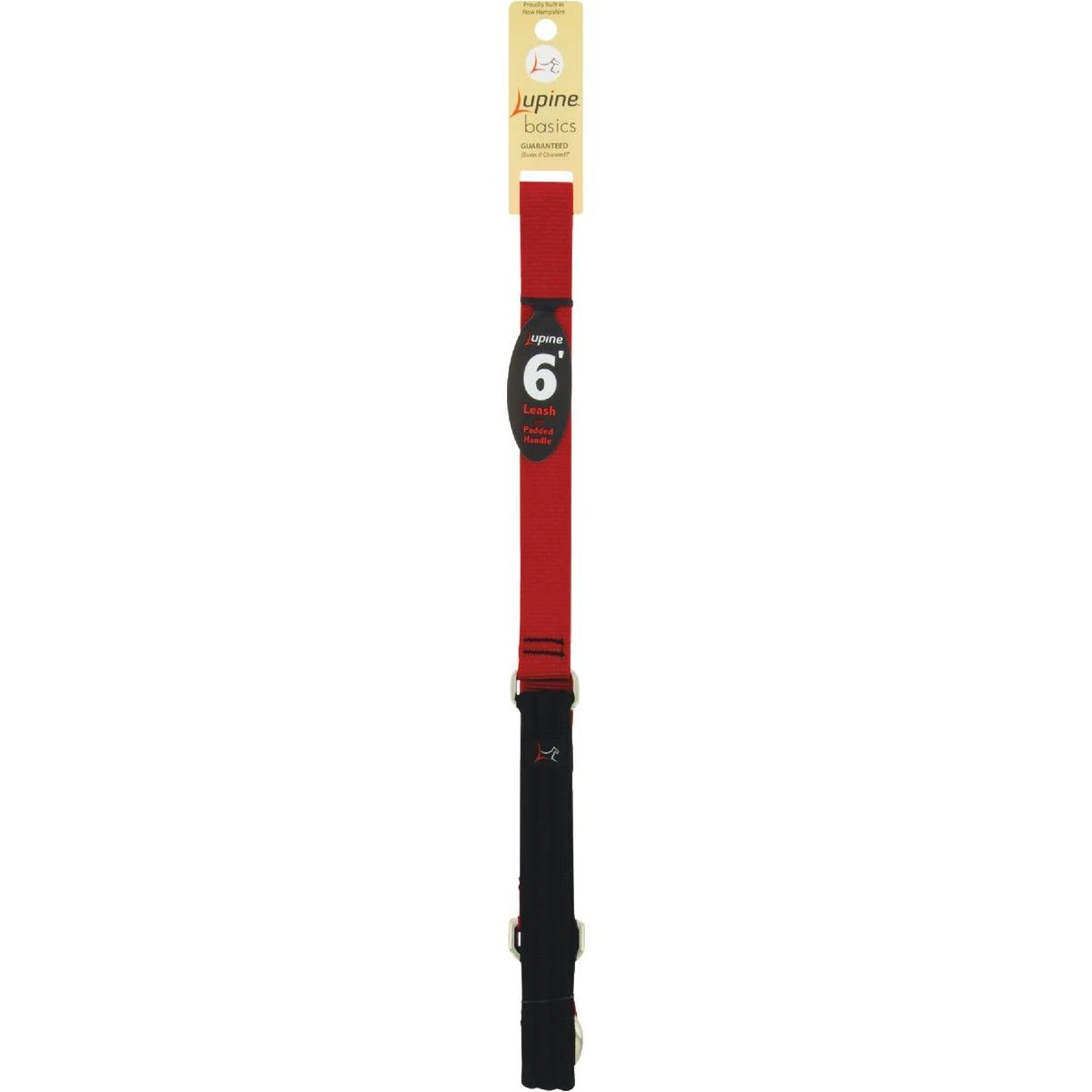 1 In. X 6 Ft. Traditional Solid Red Dog Leash