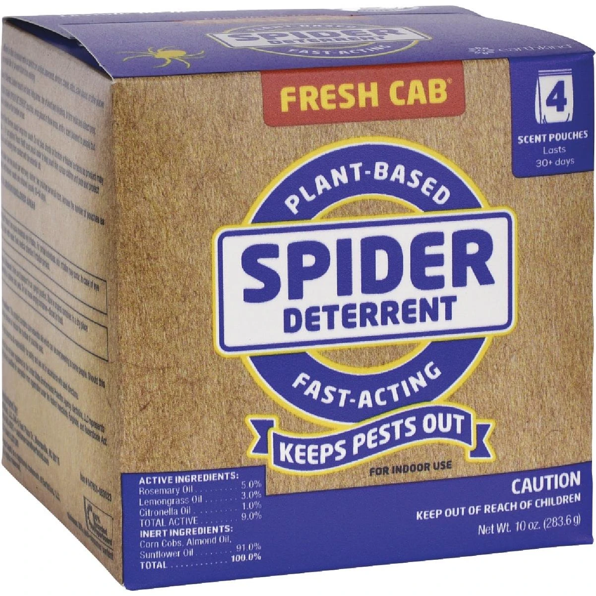 Earthkind Fresh Cab Spider Deterrent (4-pack)
