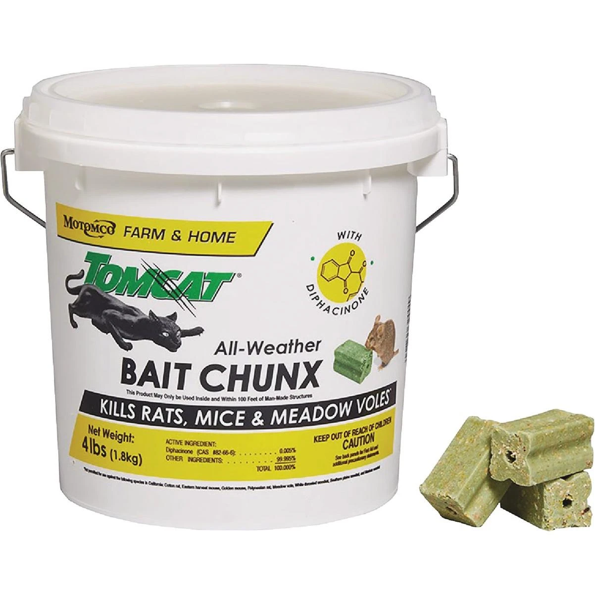 4 Lb. All-weather Rats, Mice, & Meadow Voles Bait Chunx