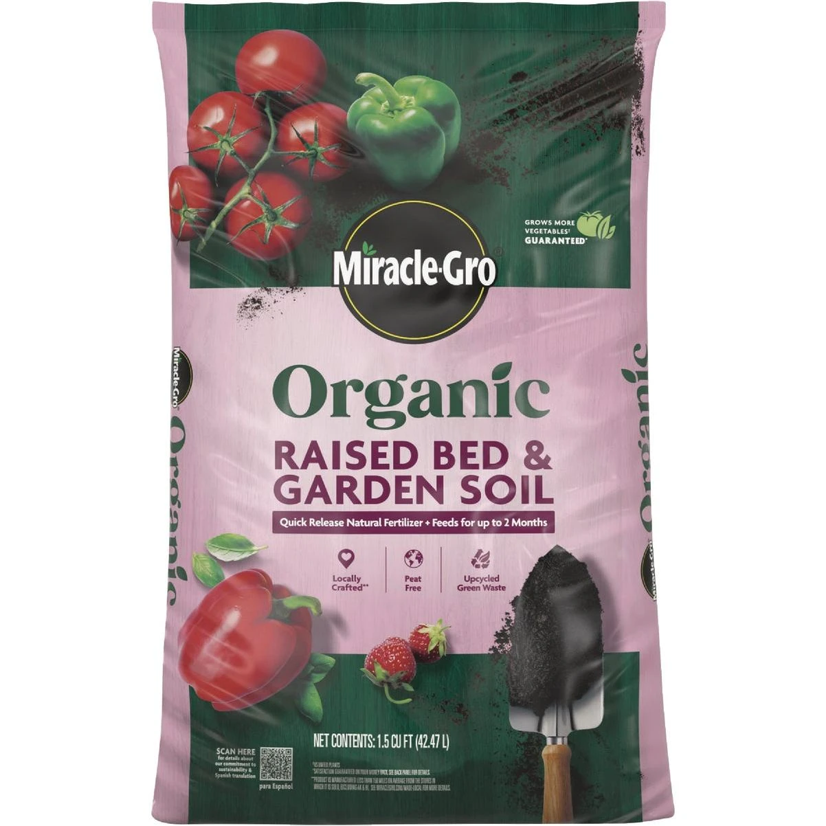 Miracle-gro 1.5 Cu. Ft. Organic Raised Bed & Garden Soil
