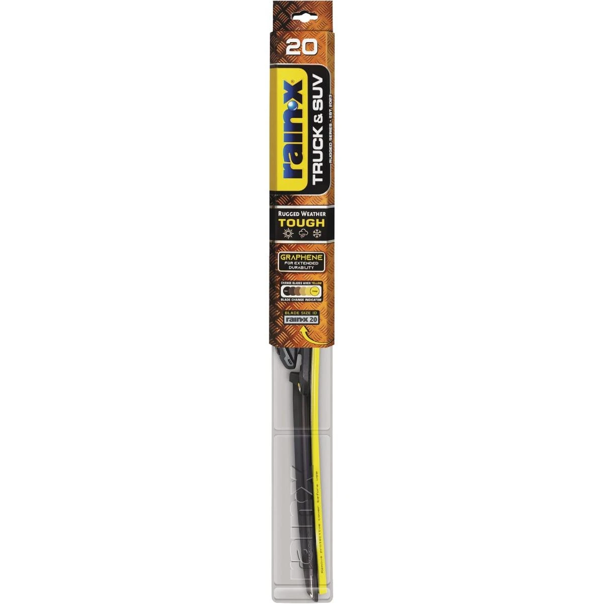 Rain‑x 20‑inch Synthetic Rubber Beam Wiper Blade For Trucks & Suvs
