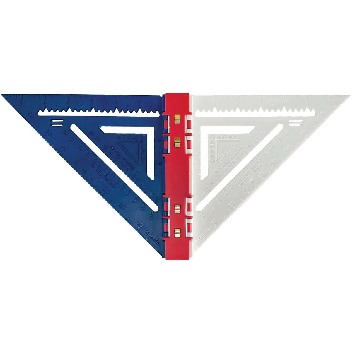 Rapid Rafter 7 In. Red, White, And Blue Double-sided Rafter Square