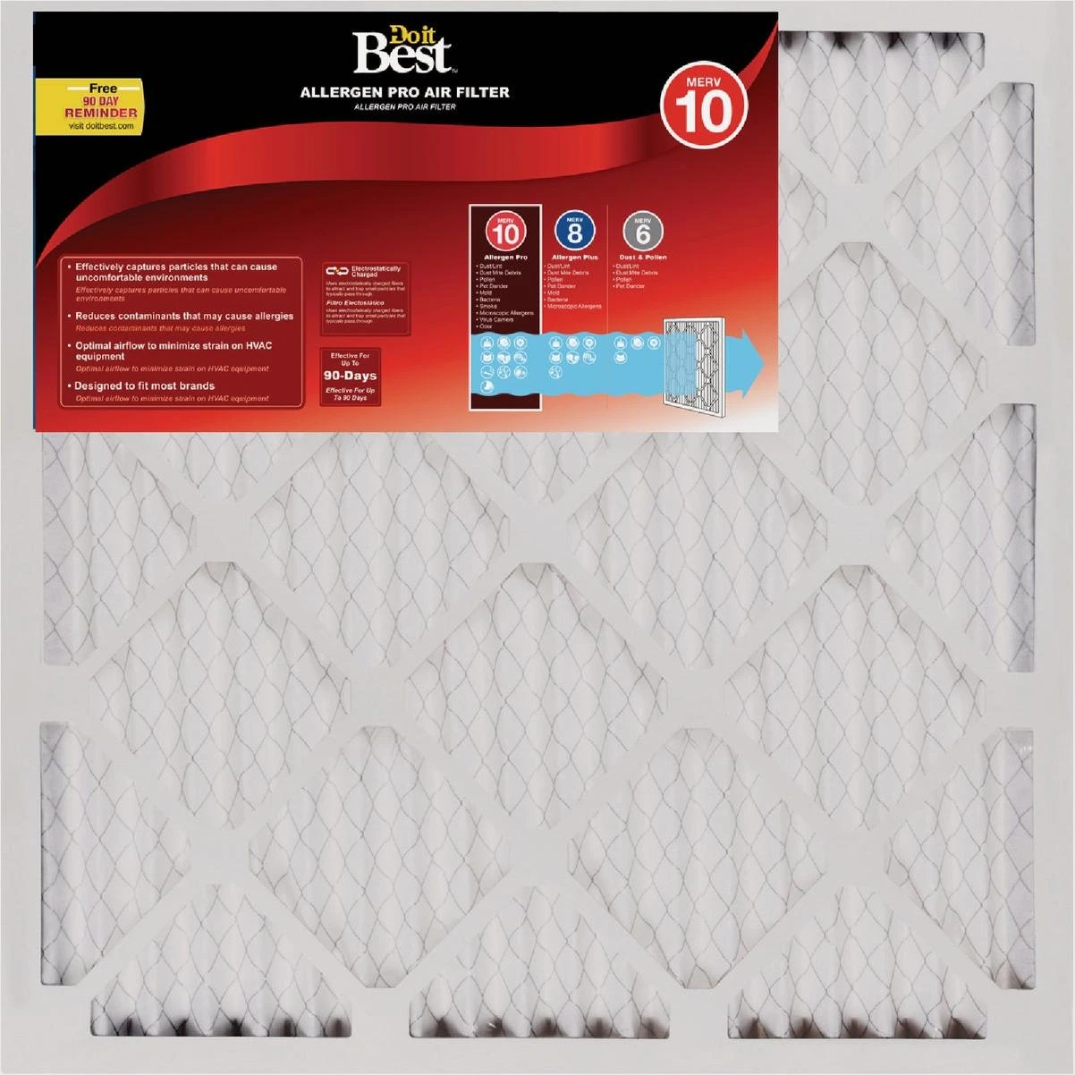 14 In. X 20 In. X 1 In. Merv 10 Furnace Filter (6-pack)
