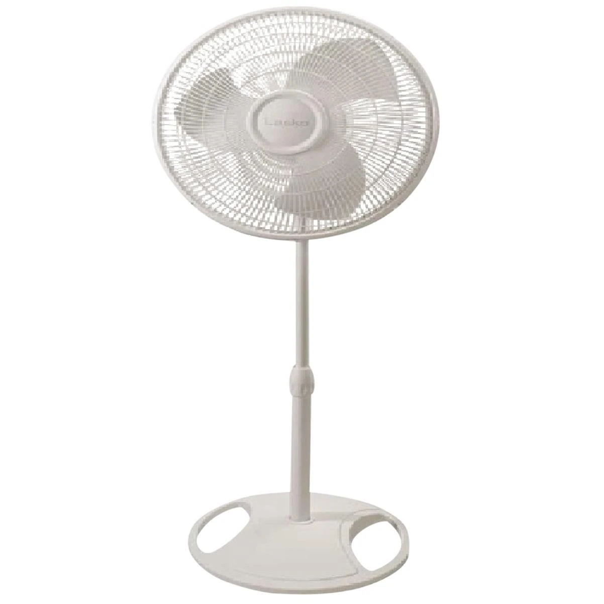 16 In. White Pedestal Fan