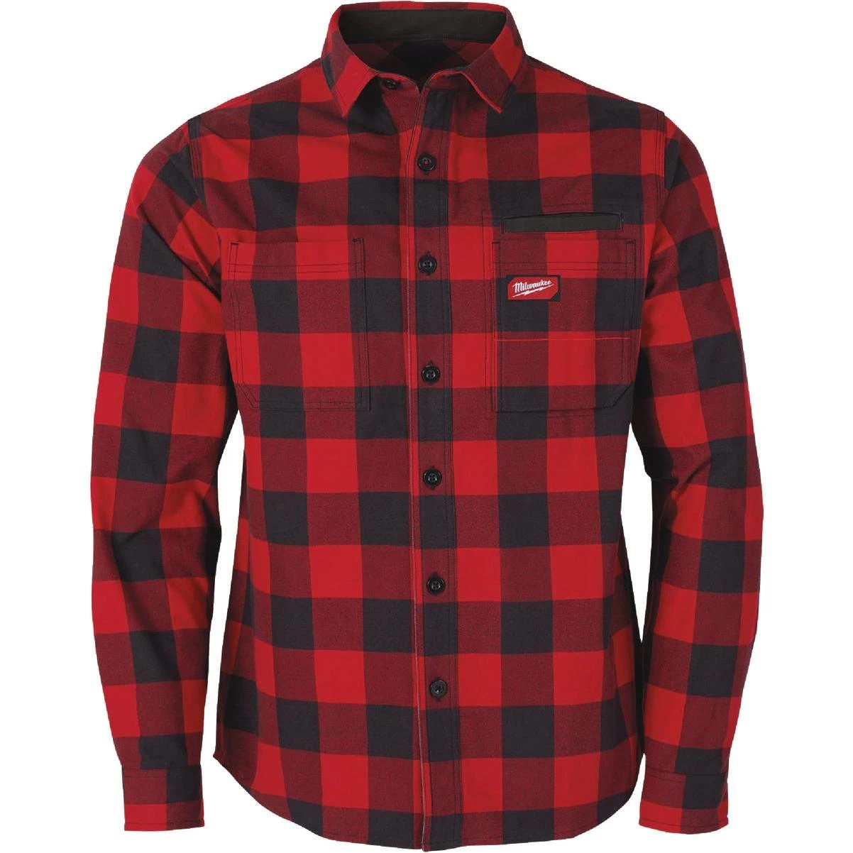 Gridiron Men's Large Red Long Sleeve Flannel Shirt