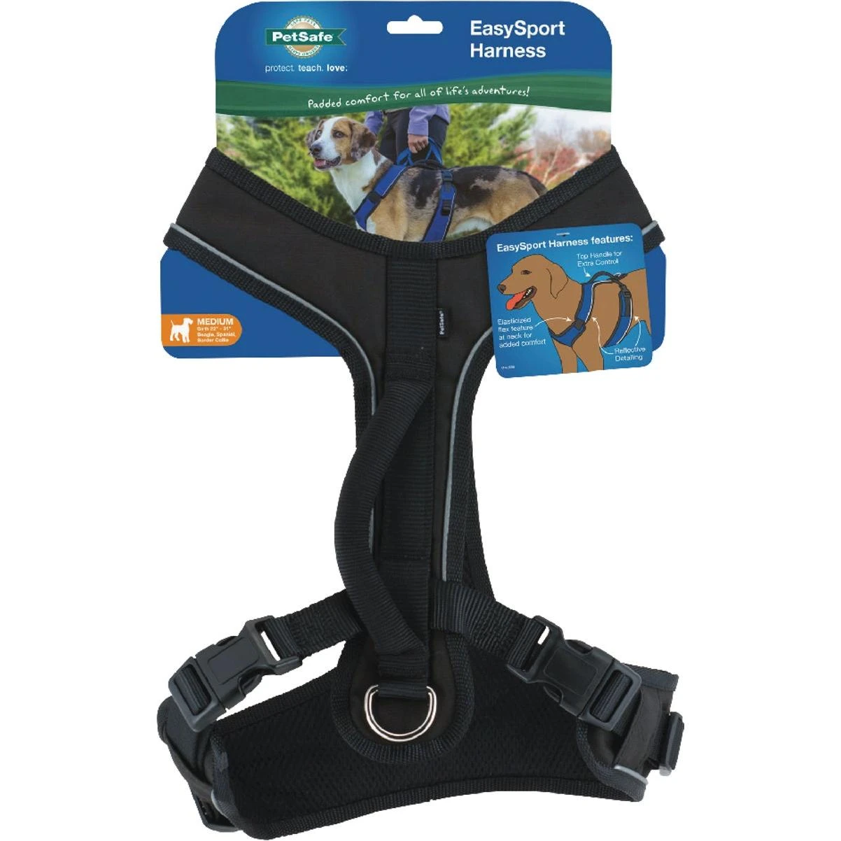 Easysport Medium Black Dog Harness