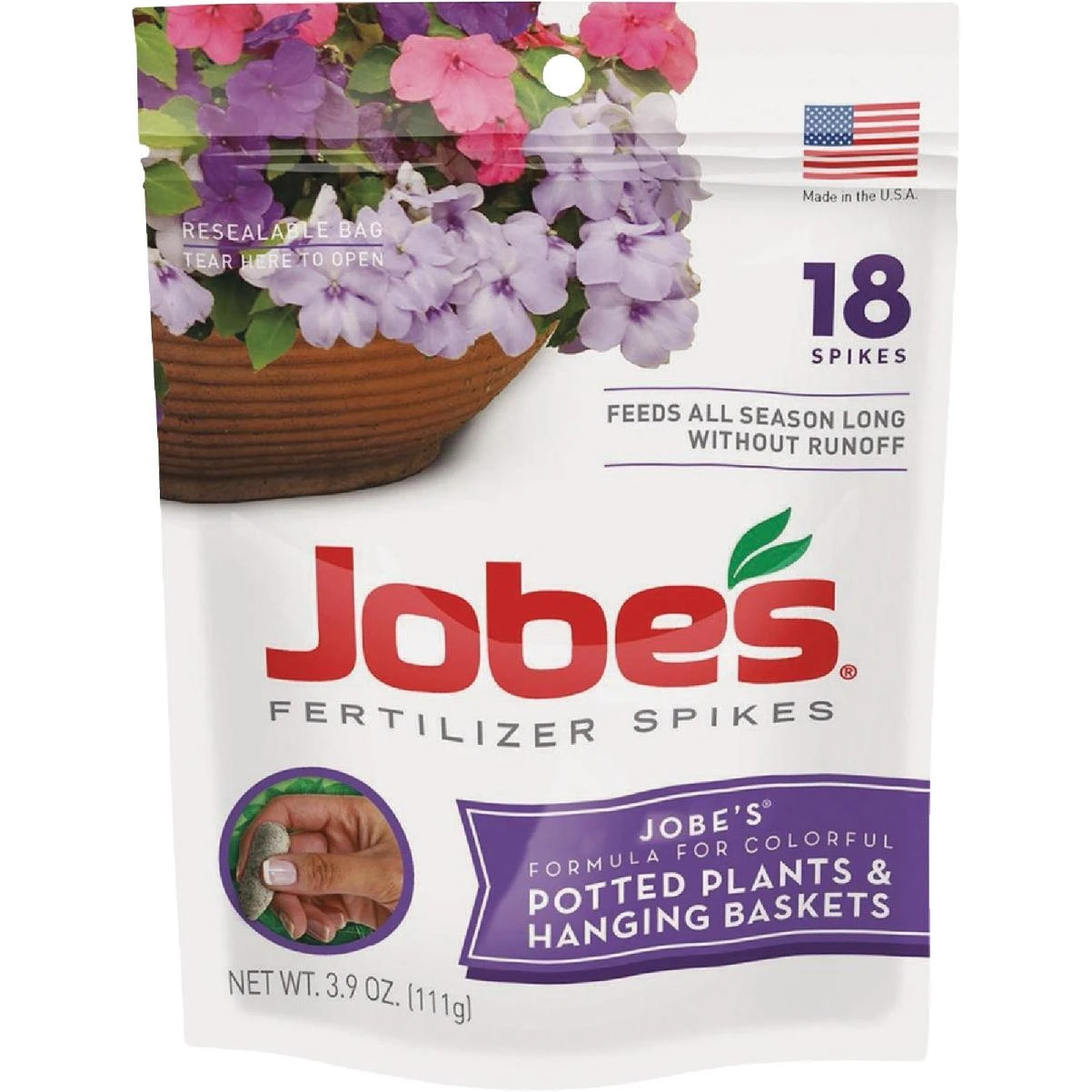 Fertilizer Spikes For Potted Plants & Hanging Baskets (18-pack)