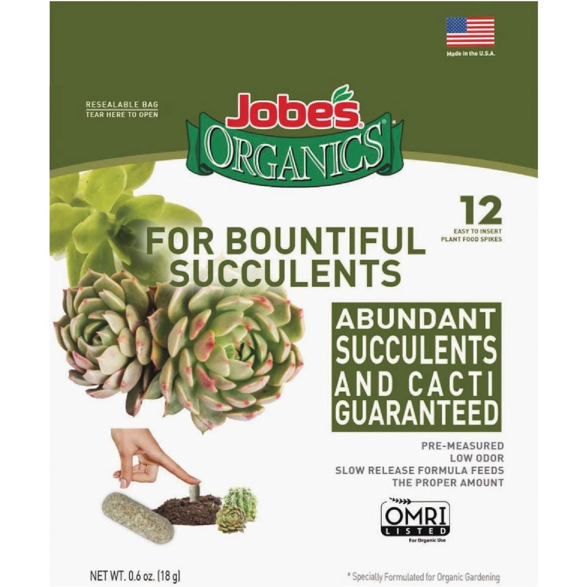 Organics For Bountiful Succulents (12-pack)