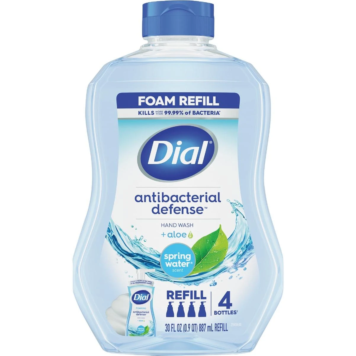30‑oz Antibacterial Foaming Hand Wash Refill – Spring Water & Aloe