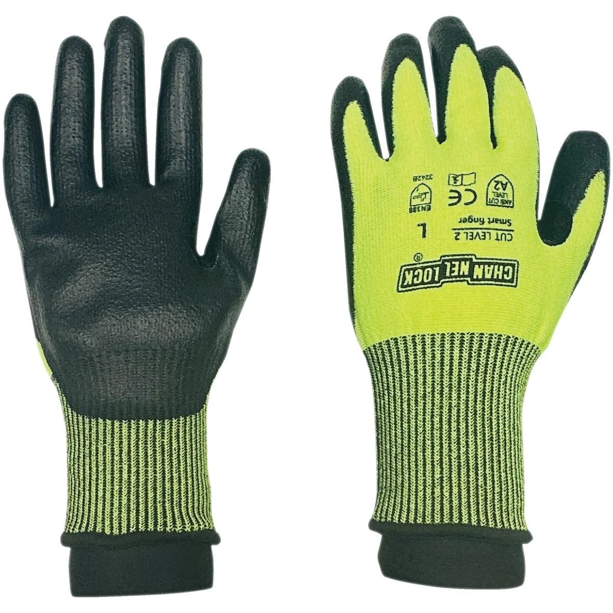 Medium Cut Level 2 Hi-vis Coated Glove