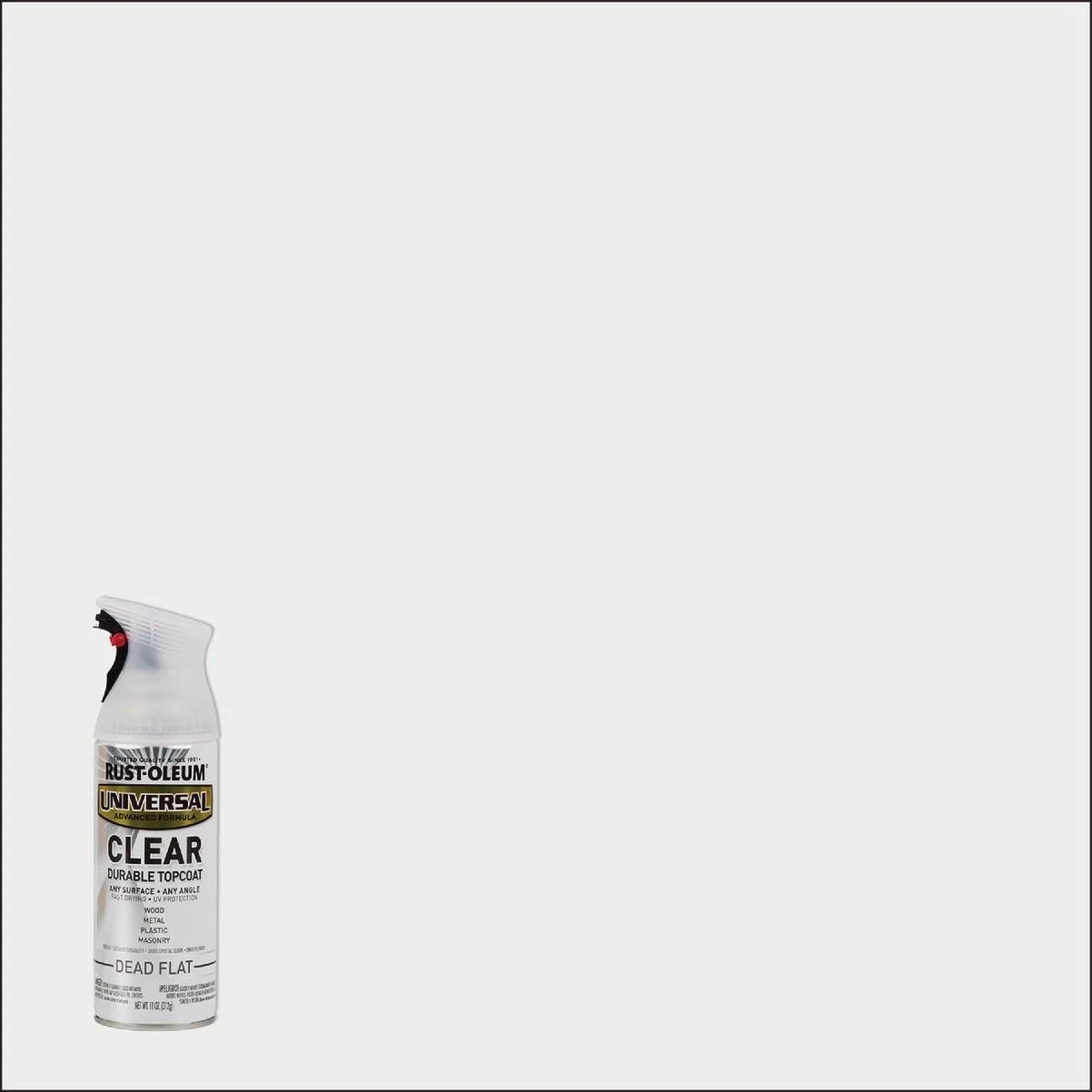 Universal 11 Oz. Topcoat Spray Paint, Dead Flat Clear