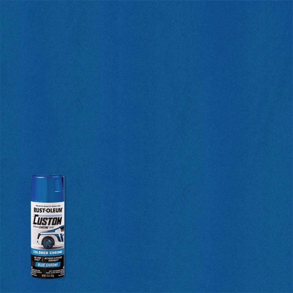 10 Oz. Custom Colored Automotive Spray Paint, Blue Chrome