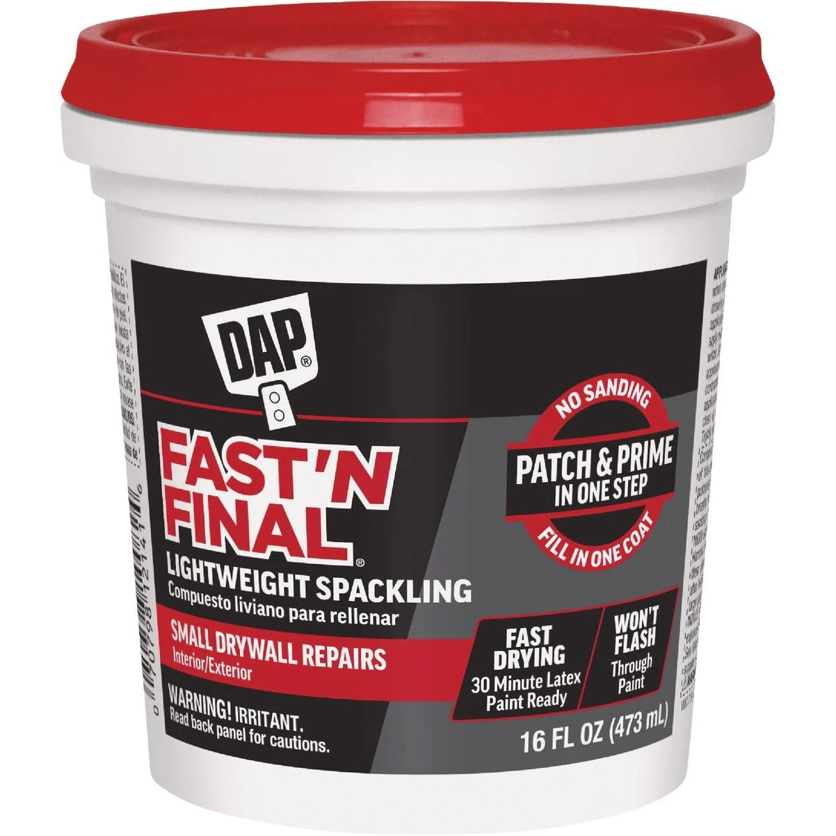 Fast 'n Final 1 Pt. Lightweight Latex Patch & Prime Spackling