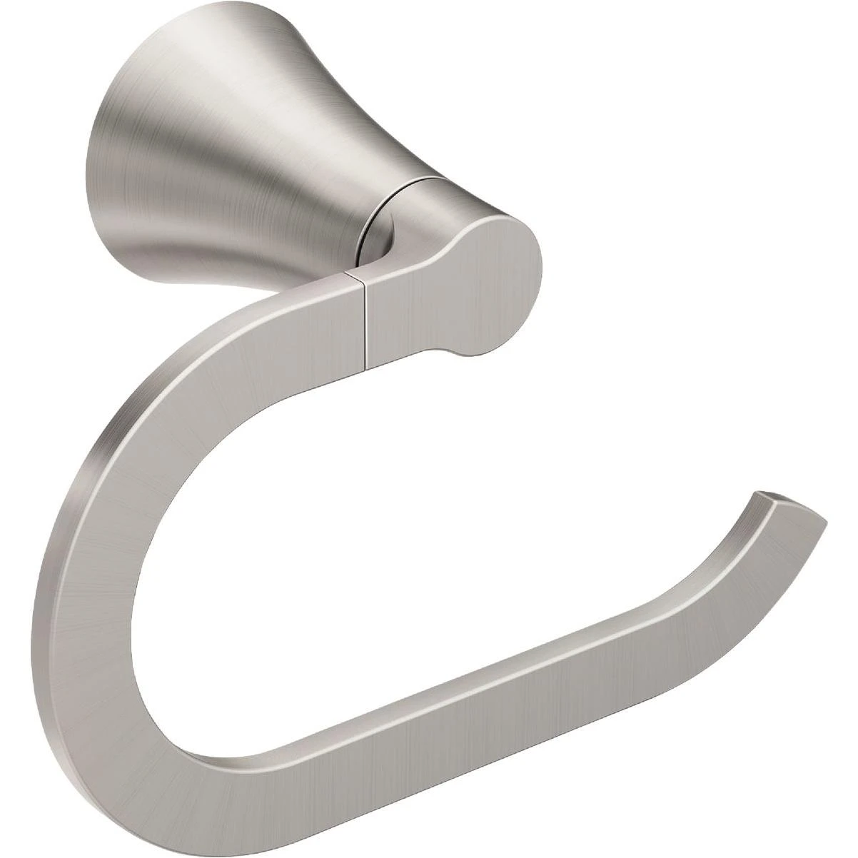 Mikah Brushed Nickel Towel Ring