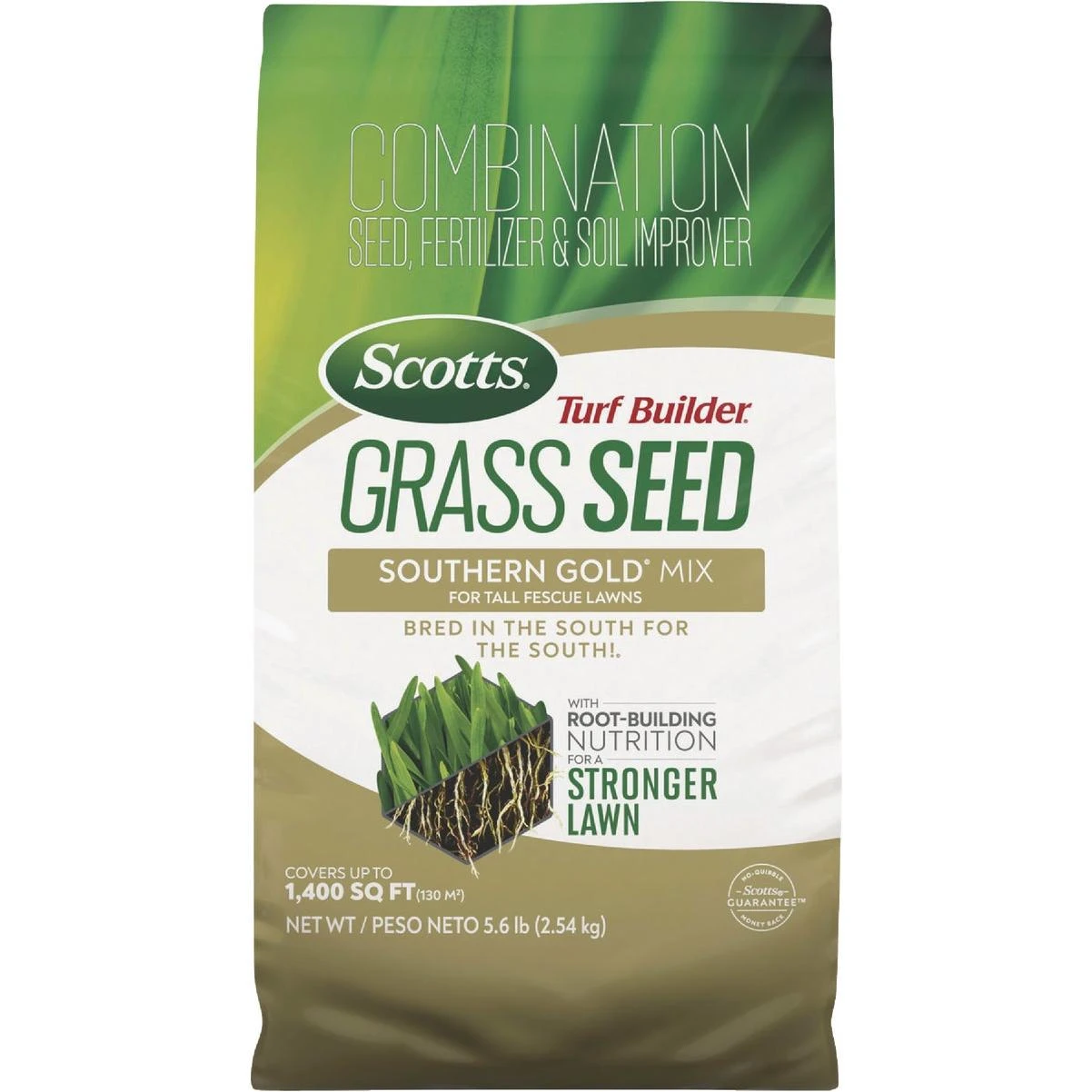 Scotts Turf Builder 5.6 Lb. 1400 Sq. Ft. Southern Gold Mix Grass Seed For Tall Fescue Lawns