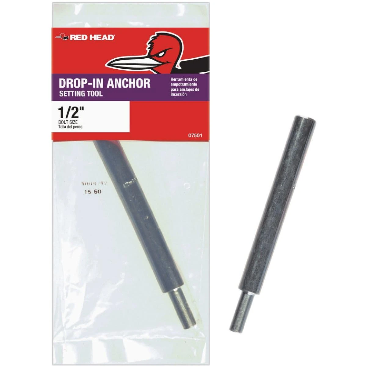 1/2 In. Hollow-core Drop-in Anchor Setting