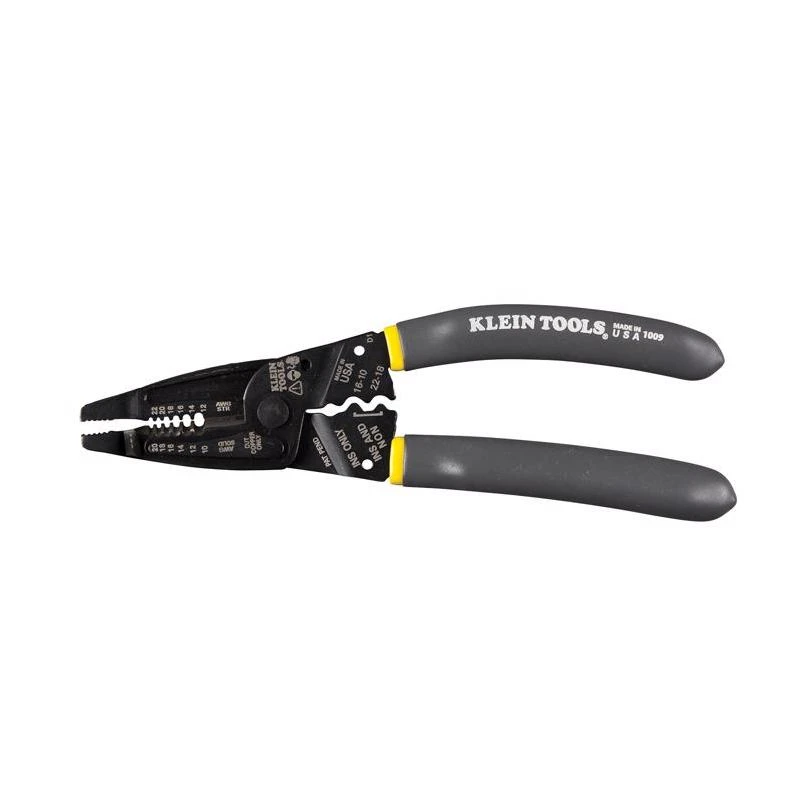Klein‑kurve 1009 Precision Wire Stripper & Crimper – 10‑20 awg Cutting, 12‑22 awg Stripping, 7.75‑in Tool