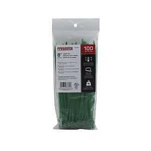 Prosource 8‑inch Green Nylon Cable Tie – 50 lb Self‑locking Fastener