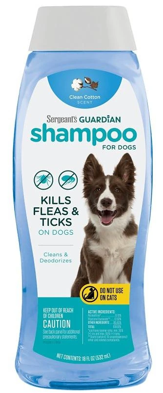 Guardian 102 Flea & Tick Dog Shampoo – Clean Cotton, 18 oz