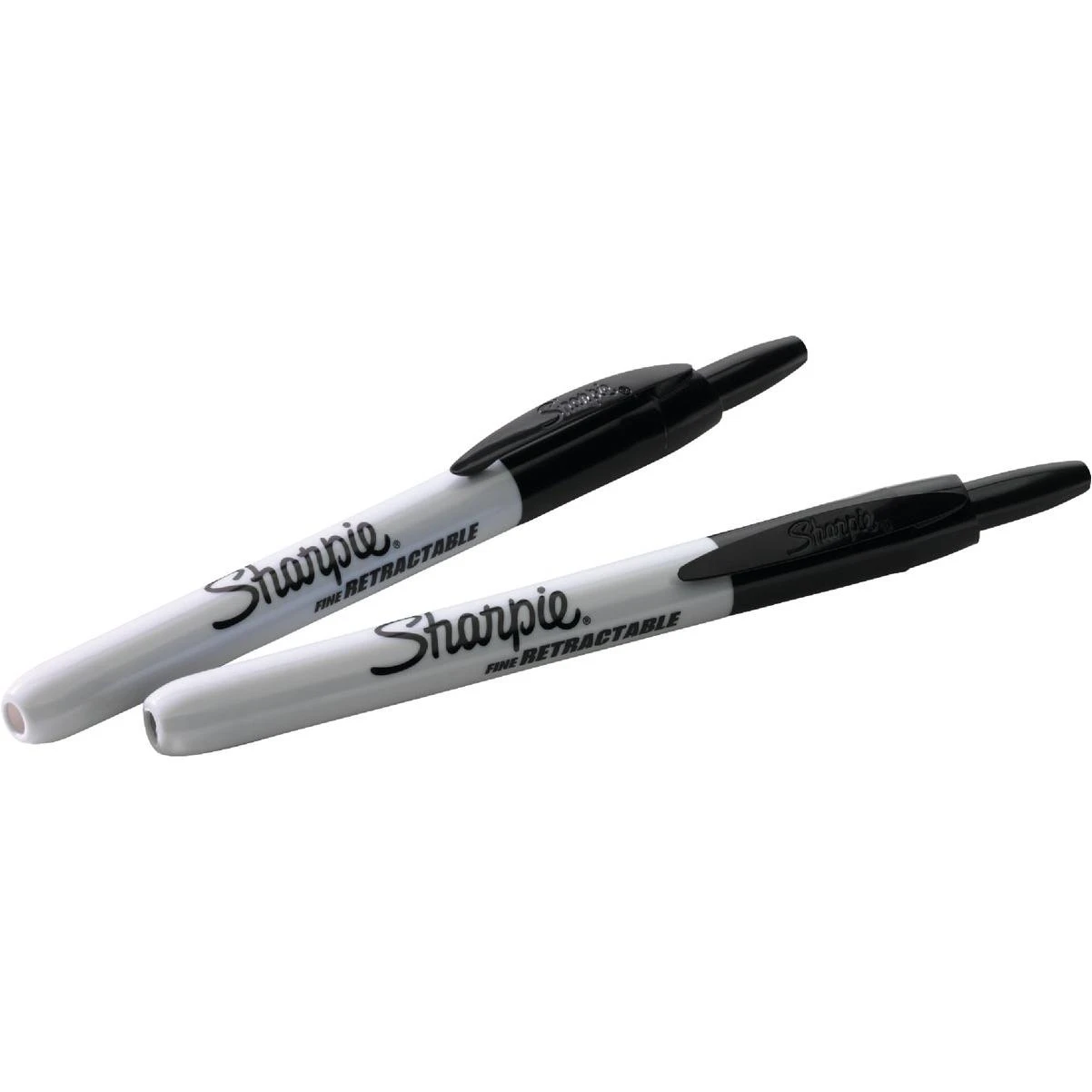 Black Fine Point Retractable Marker (2-pack)
