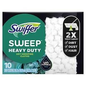 Swiffer Sweeper 12172 Heavy‑duty Dry Sweeping Cloth Refill – Multi‑surface Allergen‑lock Pads