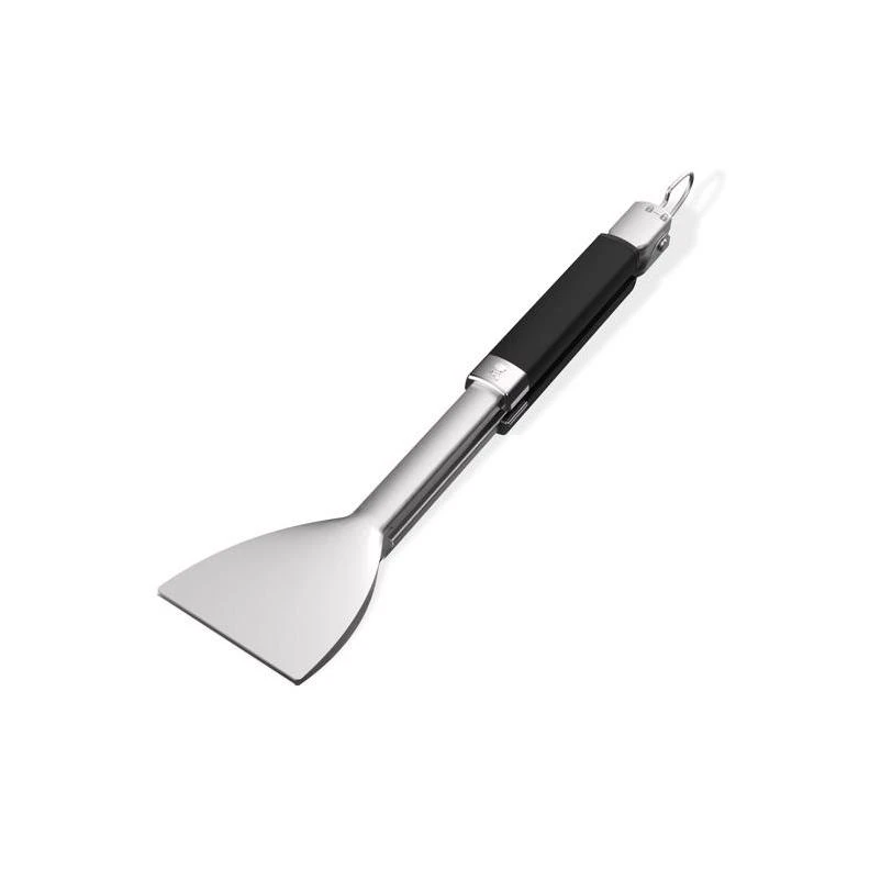 Flat Grip Stainless Steel Grill Tongs – Black & Silver, Heat‑resistant Handles