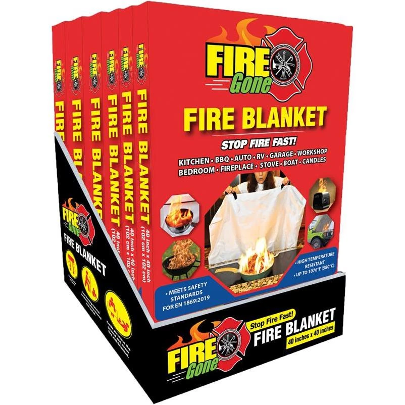 Household Fire Blanket – Fast‑acting Reusable Flame‑suppression Mat