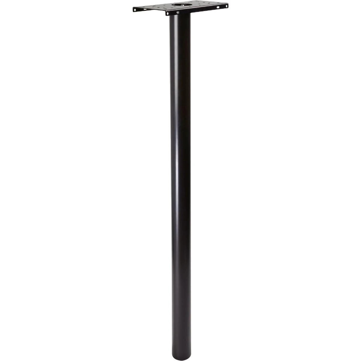 Pacifica In-ground Steel Black Mailbox Post